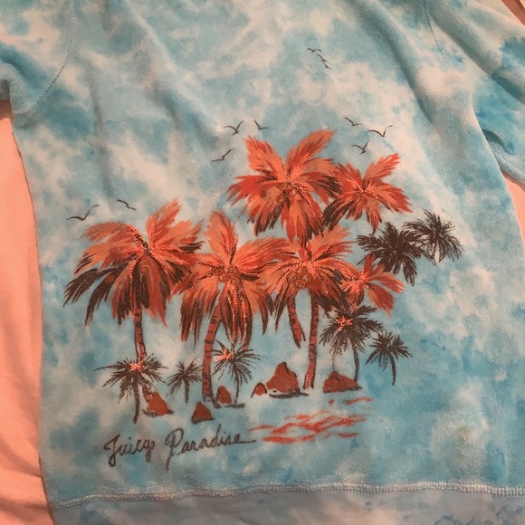 Juicy couture paradise towel material hoody - Picture 5 of 6